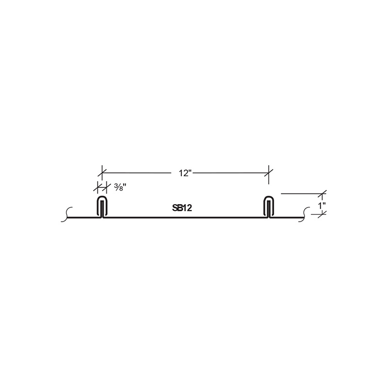 snap-on batten roof system drawing